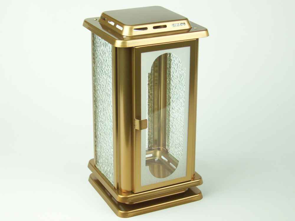 Grablampe "Royal" aus Edelstahl-bronzefarben Grablampe "Royal" aus Edelstahl-bronzefarben
