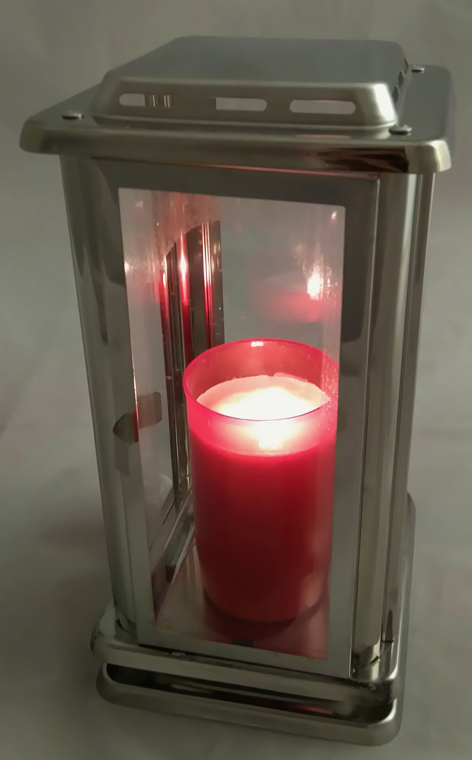 Grablampe "Royal" aus Edelstahl - zum Schließen ins Bild klicken