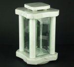 (image for) grave lamp "Kristall" from Carrara marble